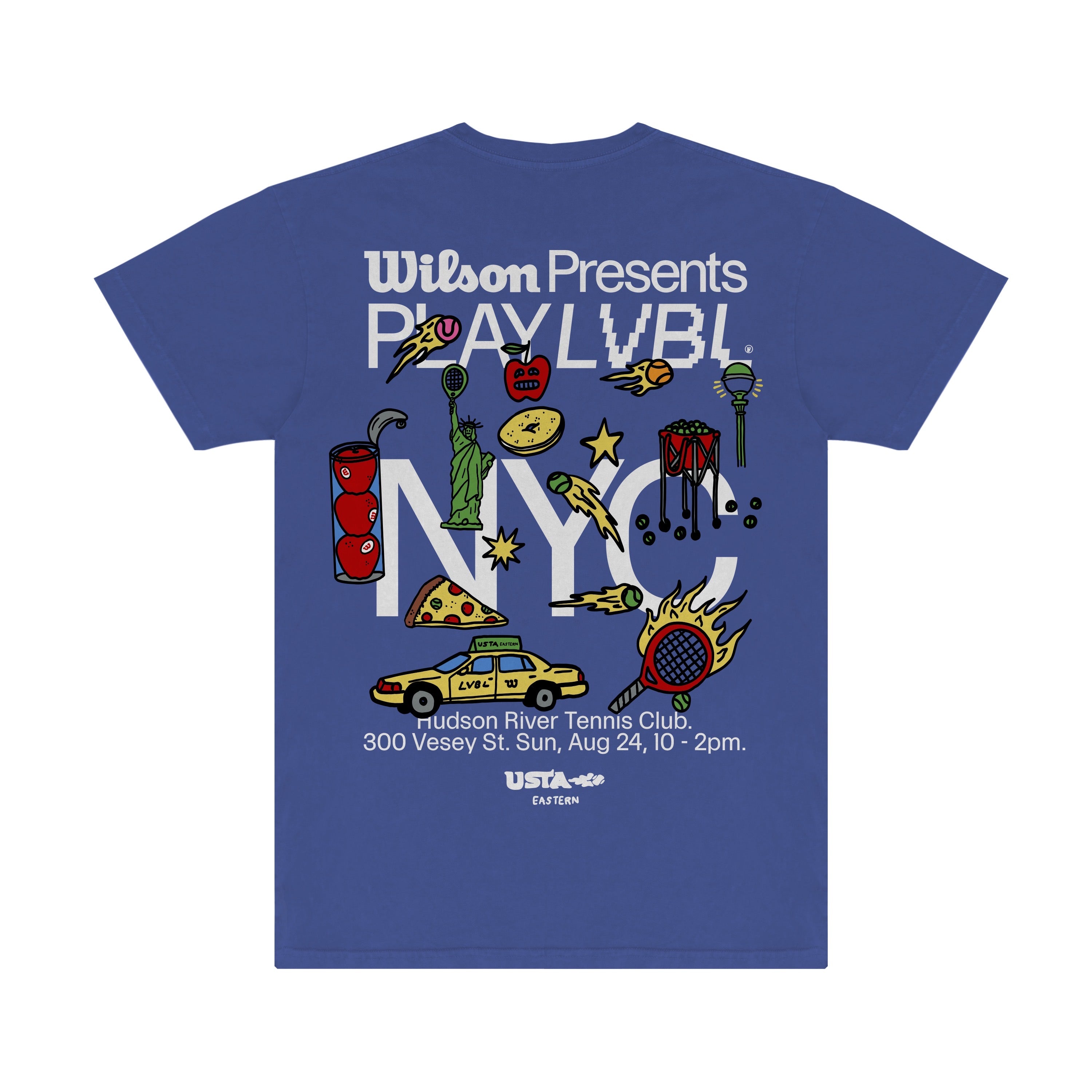 Wilson x PLAYLVBLNYC Event Tee – Blue